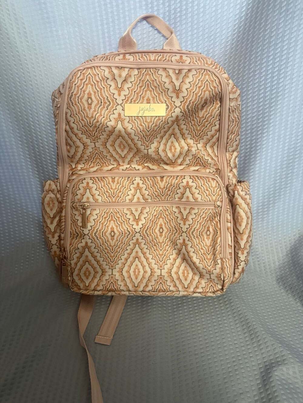JuJuBe Be Right Back Diaper Bag Backpack in Sands of Time